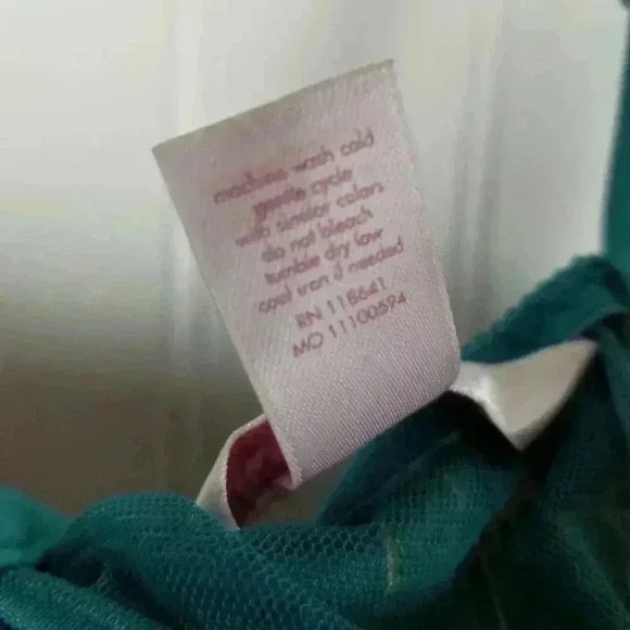 Cacique Womens Babydoll Floral Satin Slip Top Velvet Sz 26/28 Fairy Whimsigoth - Picture 5 of 16